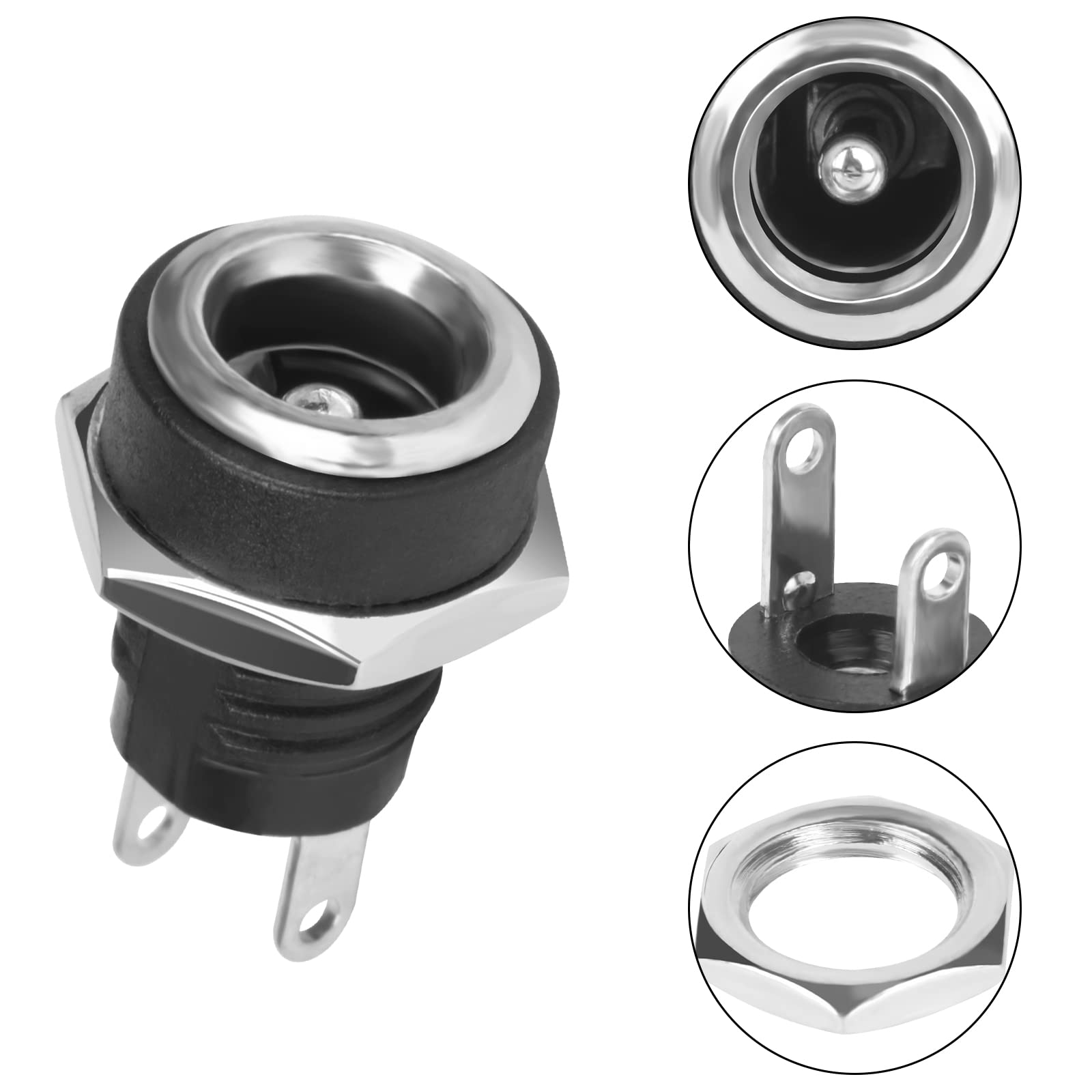LOT De 150 Connecteurs D'alimentation CPC - Prises Secteur 2,5 Mm Pour Soudure - Double Enchère