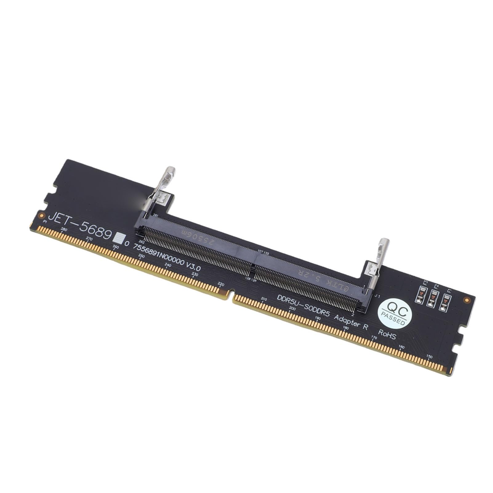 SEAFRONT Carte Adaptateur DDR5 UDIMM vers SODIMM Convertisseur de Mémoire Ordinateur Portable vers Bureau avec Matériau PCB pour Réparation Maintenance