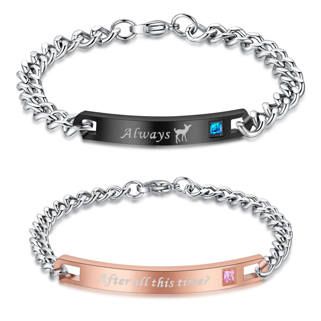 COAI After All This time Always Stainless Steel Couples Bracelets