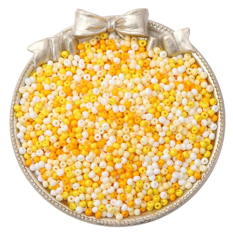 15000/30000 szt. 3/2 mm koraliki perłowe kość słoniowa szklane koraliki nasiona do produkcji biżuterii kucyk koraliki ryżowe mini koraliki nasiona do bransoletki DIY