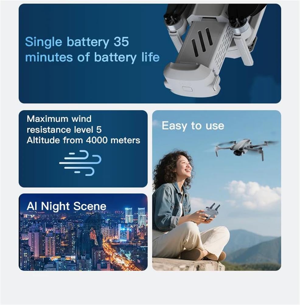 Single battery,017 dron 4k hd kamera 3-osiowy gimbal ekran dotykowy 249g ultralekka konstrukcja bezszczotkowy eis elektroniczny zdalnie sterowany quadrocopter