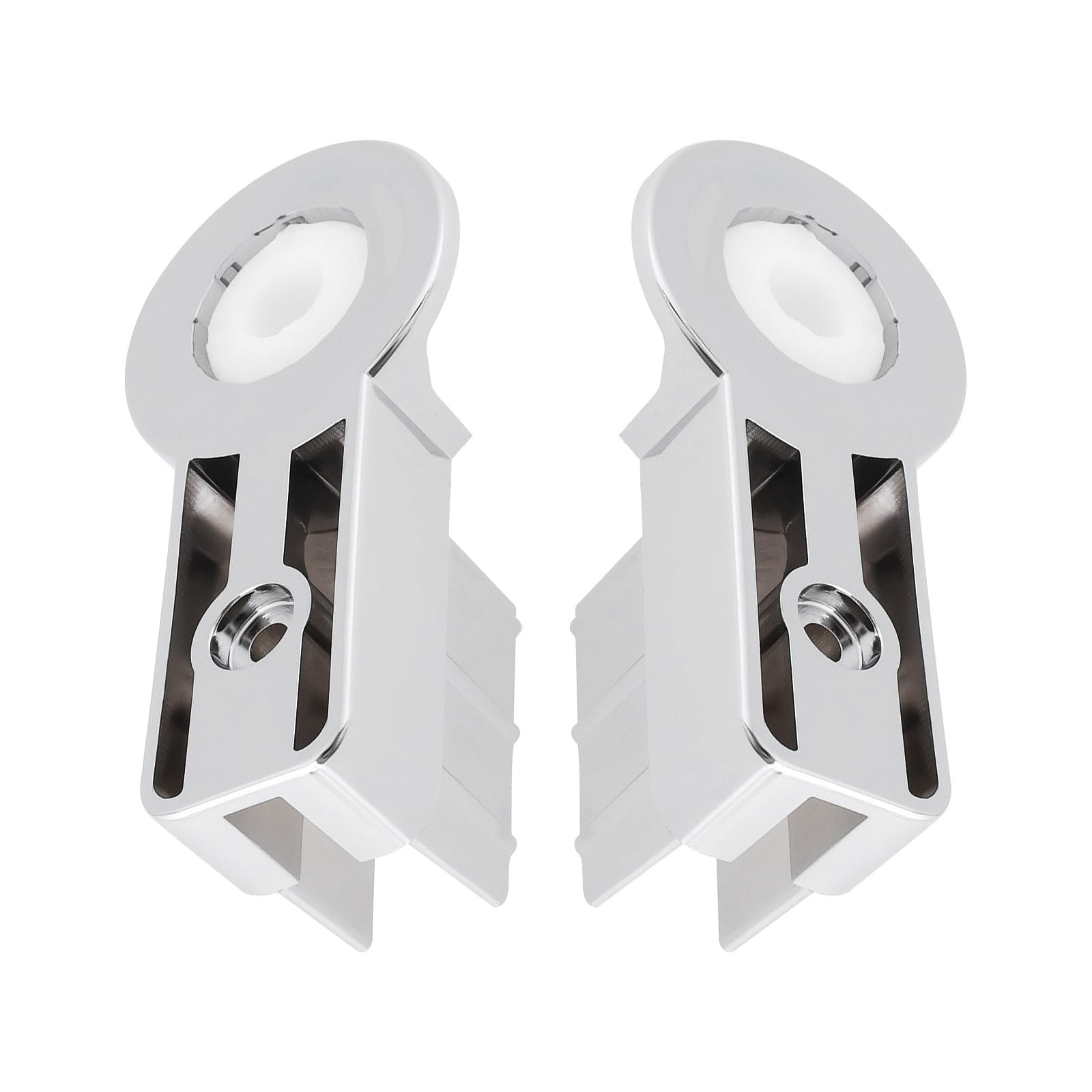 Briny River 1 Set Bath Screen Hinges Brackets Shower Screen Hinges ABS Chrome Plating Bathroom Shower Brackets Shower Bath Screen Set