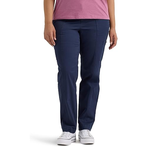 Lee Women's Plus Size Ultra Lux Comfort with Flex-to-go Utility Pant