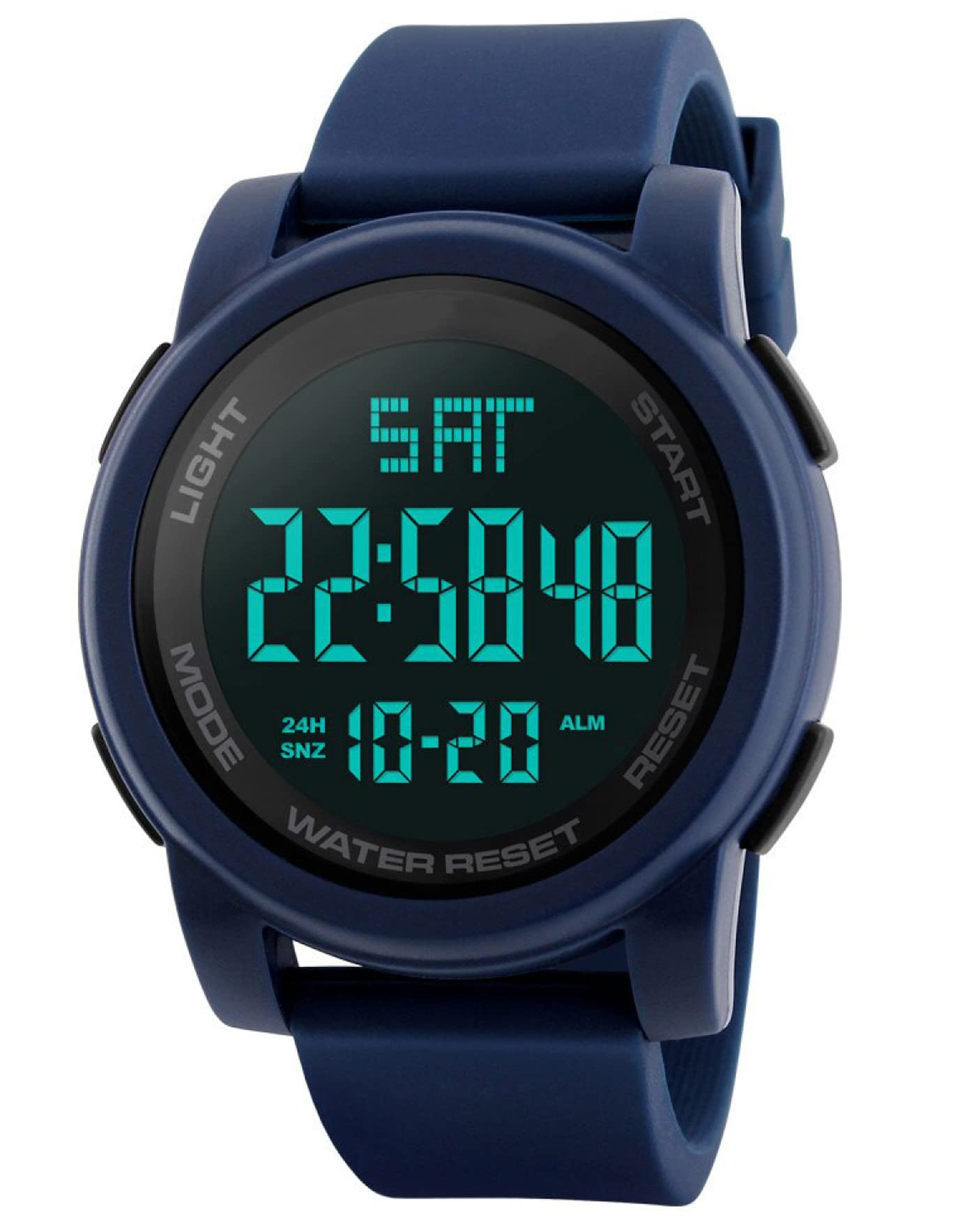 Shocknshop Rubber Black Dial Digital Led Multi Function Sport Watch For Men And Boys -Lavask03 (Blue), Blue Band (B08R5SZ9H2) Amazon Price History, Amazon Price Tracker