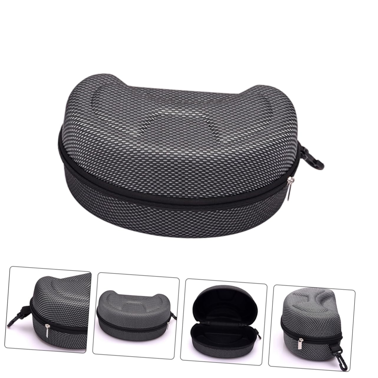 3piezas Estuche Rígido Para Gafas De Moto Organizador De Esquí y Sol Protección Dura y Almacenamiento Para Gafas y Lentes Bolsa De Viaje Portátil