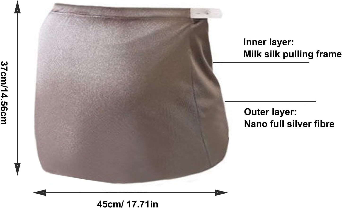5g Anti-Radiation & Emf Protection Blanket, Radiation Protection Baby Belly Band, 100% Silver Fiber Cotton Material W/Adjustable Waistband