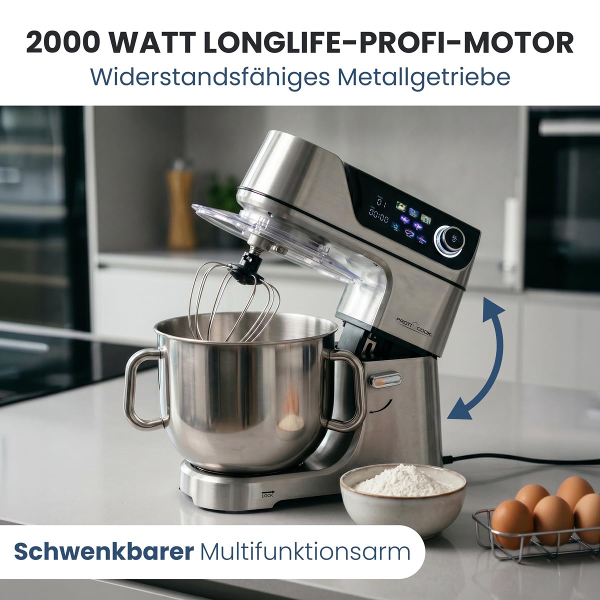 ProfiCook® Küchenmaschine | 2000W | 11L | 12 Stufen | PC KM 1338