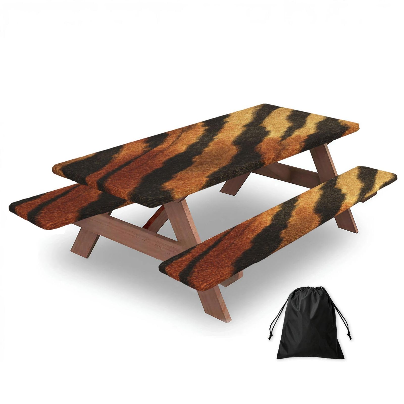 Nappe de table de pique-nique motif tigre pour vos repas conviviaux en plein air