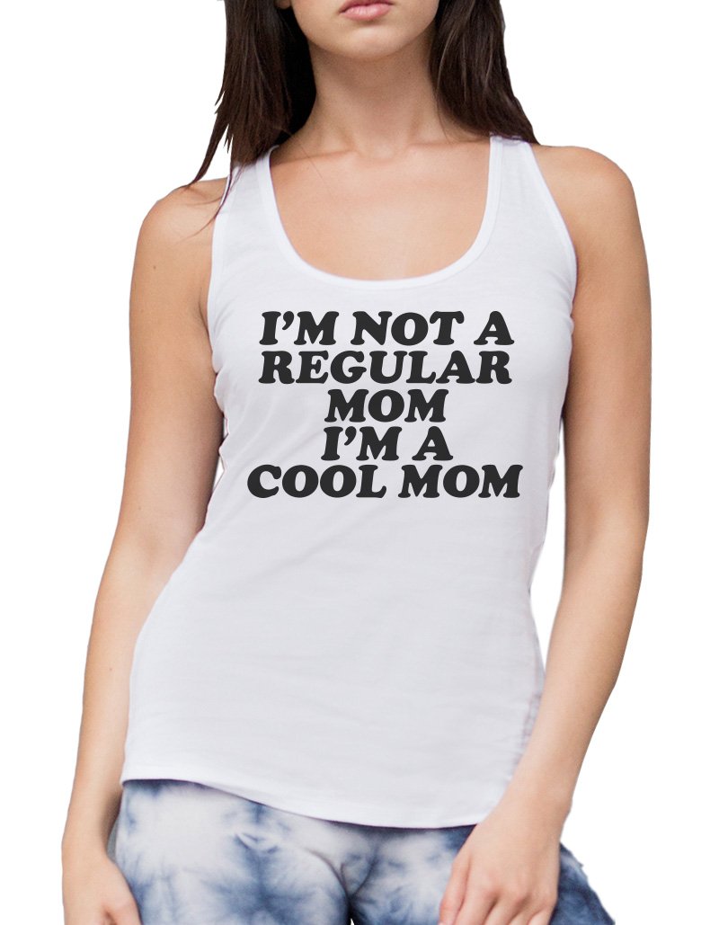 Hotscamp Women's White I'm Not A Regular Mom Vest - Medium