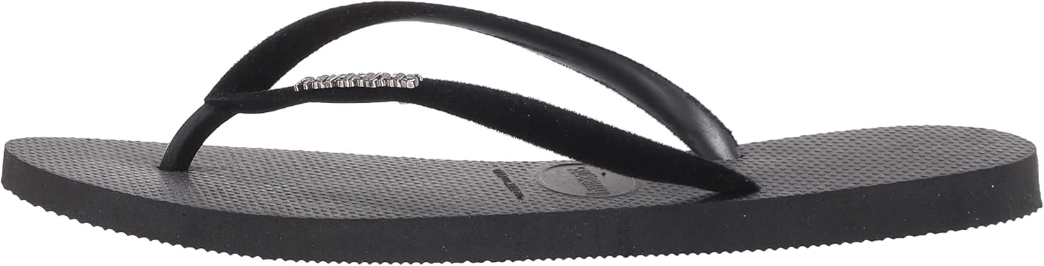 Havaianas Women's Slim Velvet Flip Flop Sandal 9-10 Black