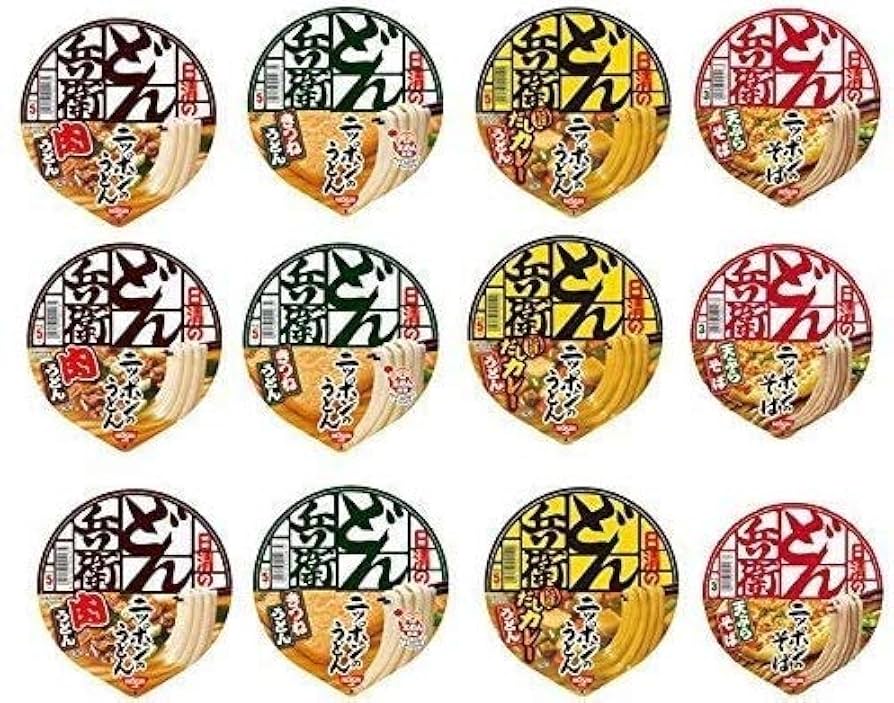 Amazon.co.jp: 日清食品 どん兵衛 西 シリーズ 4種類×3個(12食