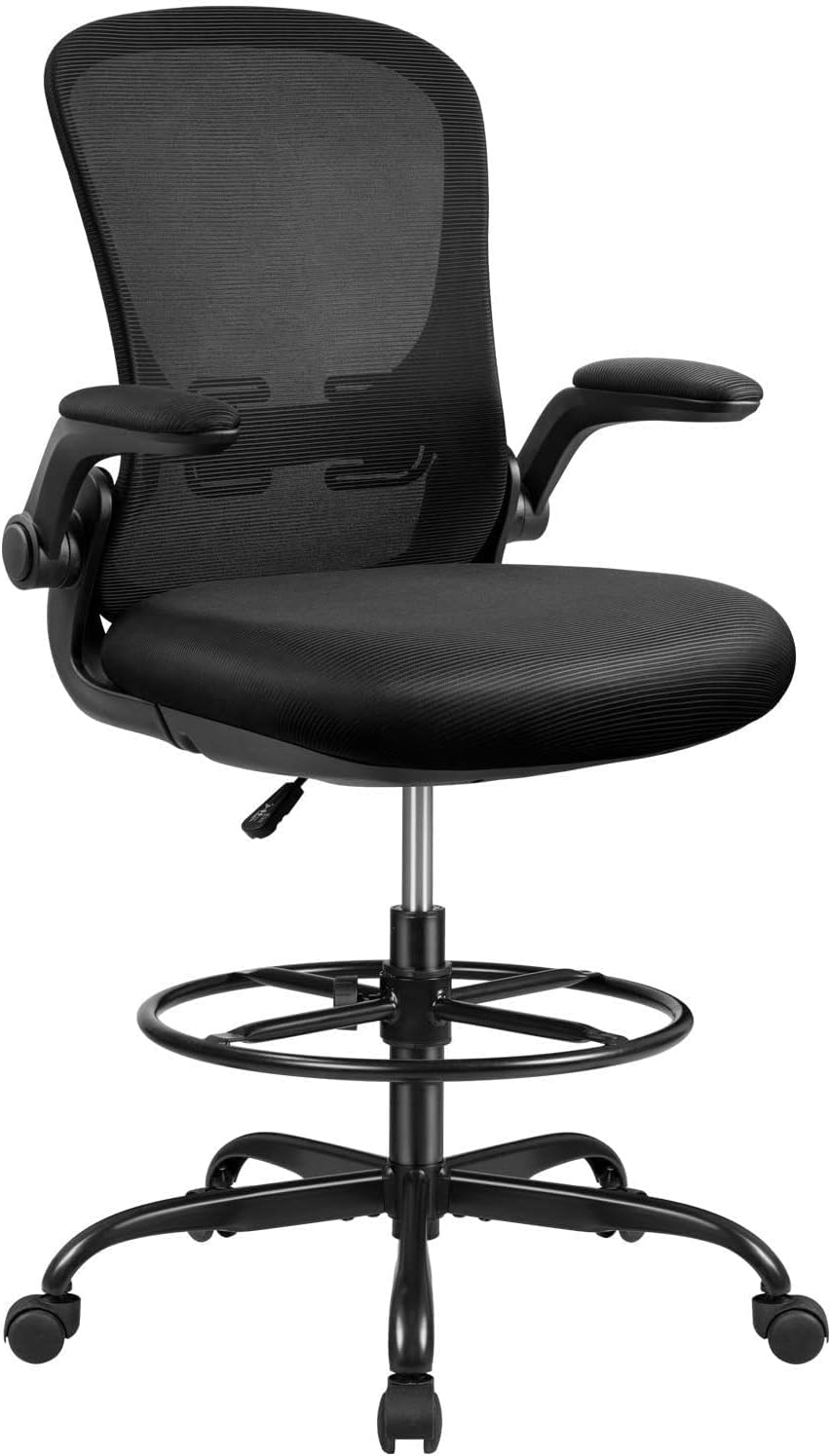 Devoko Drafting Tall Flipup Armrests Office Desk Ergonomic