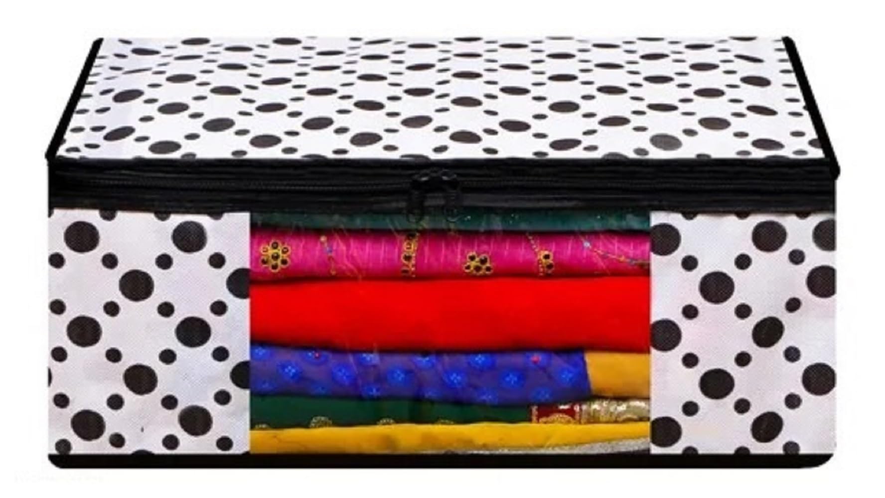 Garment Cover Non-Woven 90 GSM with Transparent Window & Double Metal Zipper – Pack of 1 | Dustproof Clothes Storage Bag for Sarees, Suits, Jackets, Shirts SBXLRL152493517524148523992-image-47