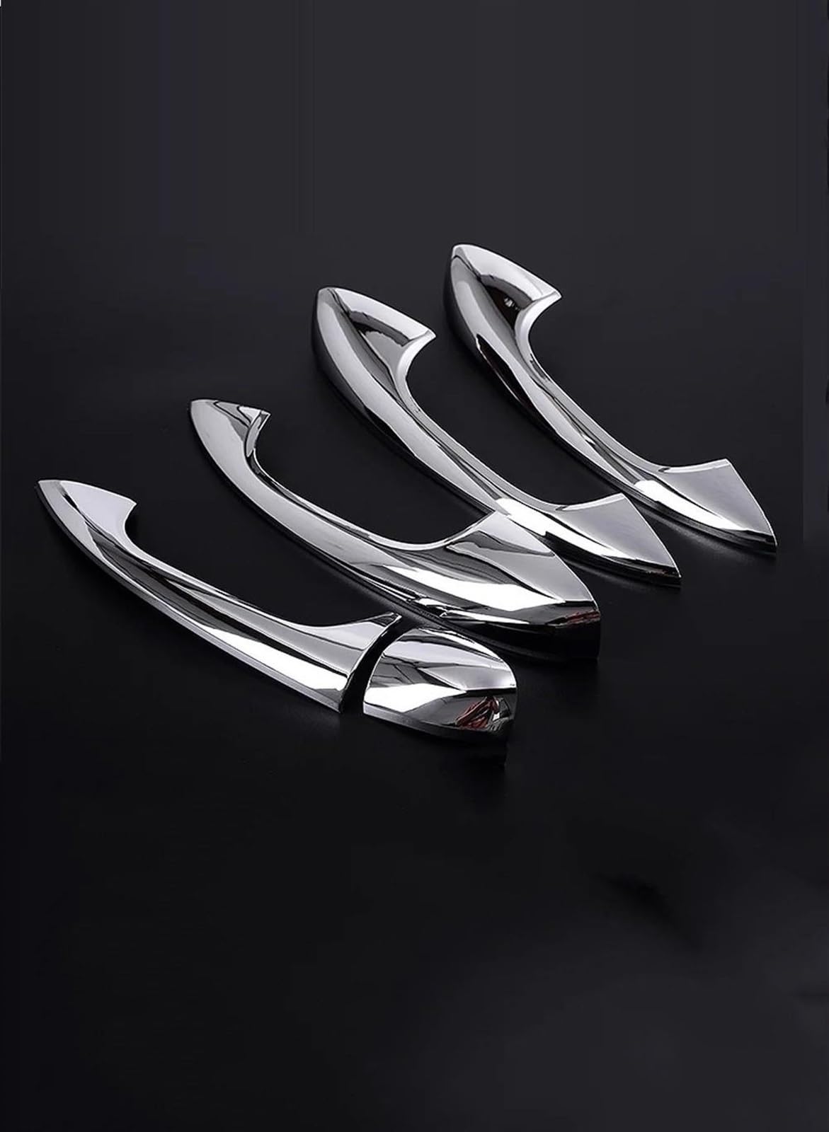 NOHEEU Car Exterior Door Handle Trim Cover Frame for Benz A B C E GLC CLA GLE GLS GLB Class W177 W247 W205 W213 X253 C118(Chrome)
