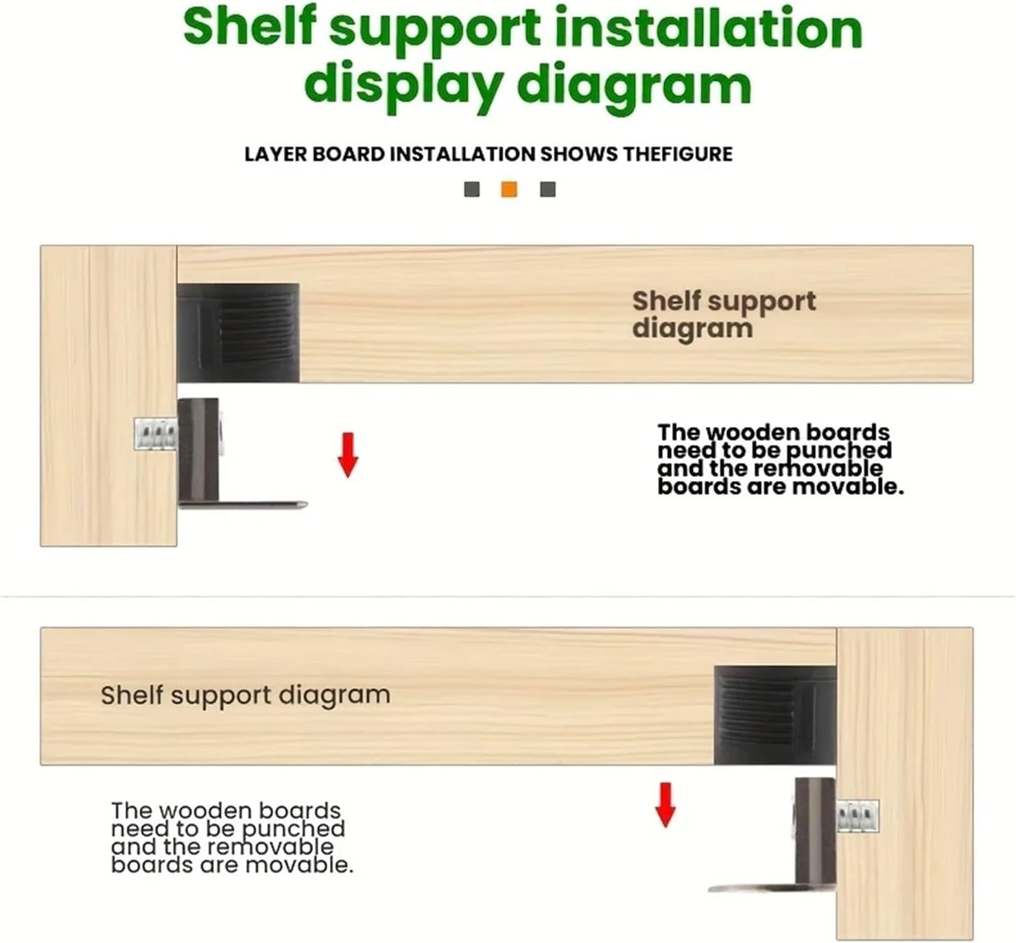 80-piece Movable Quick-Release Three-in-one Board Tray Furniture with Concealed Connectors
