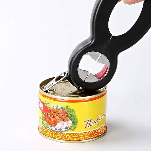 Miniatura 8 de Juego de abridor de botellas, 2 unidades 5 en 1 y 6 en 1, abridores de latas, soda y tarros, tapa giratoria, abridor de tarros para personas mayores