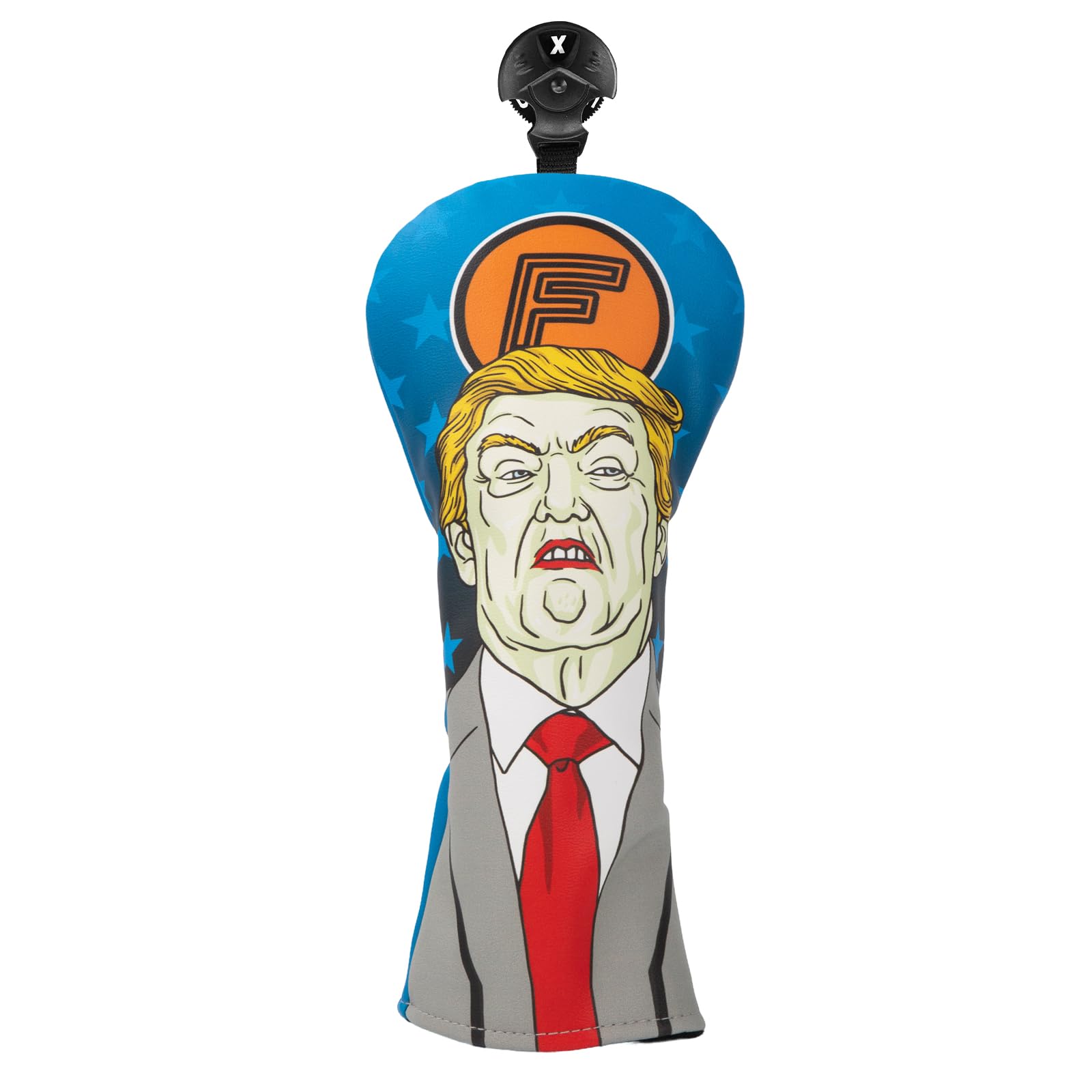 Golf Club Covers Funny Driver Cover Fariway Wood Headcover Hybrid Head Cover Leather Golf Headcovers for Protect Most Brand