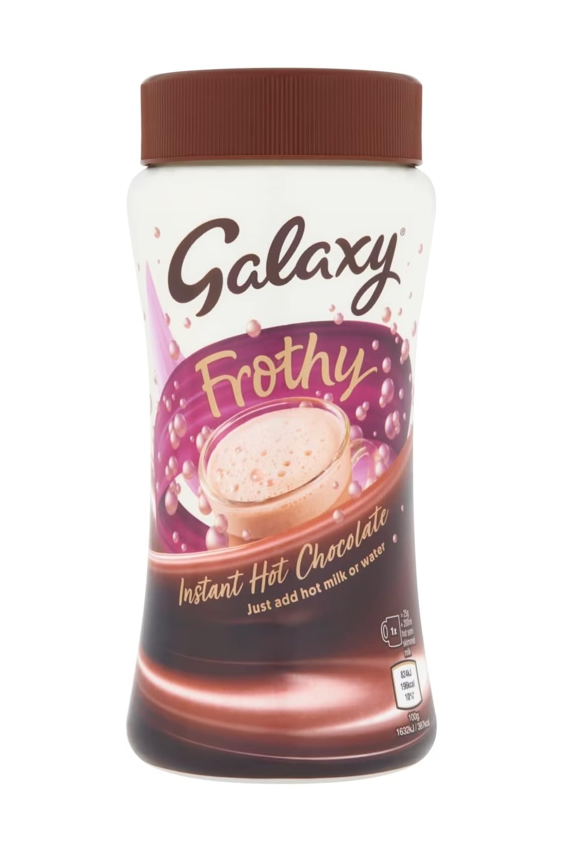 Galaxy Frothy Instant Hot Chocolate, Just Add Hot Milk or Water, 275g