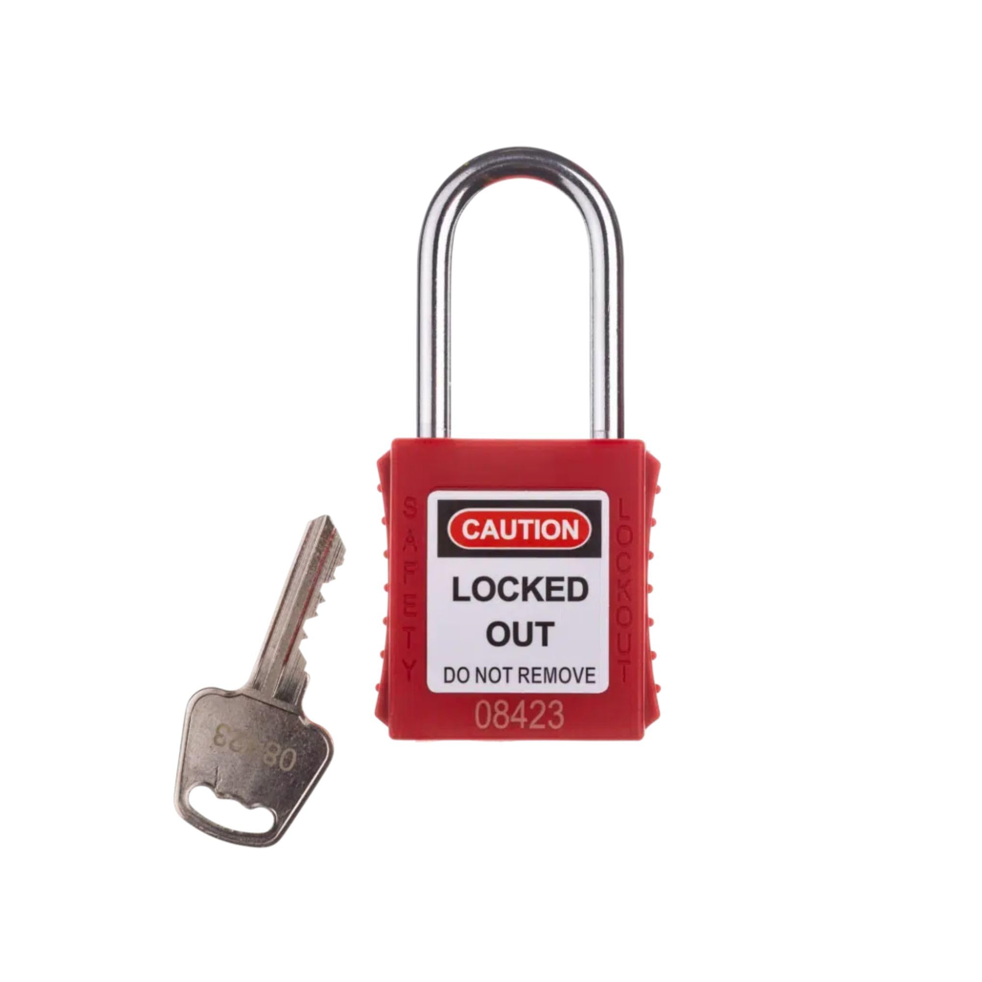 Kewtech LK20 - Kit completo de bloqueo industrial para MCBs, interruptores giratorios y interruptores con candado, cerrojo, etiqueta de advertencia y bolsa de almacenamiento