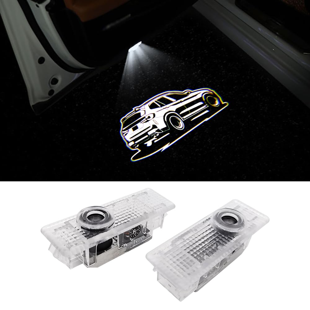 uuakarin2Pcs Car Door Logo Lights Compatible with BMW X3 X3M G01 F97 2018-2023 Car Accessories Welcome Courtesy Projector Light LED Ghost Shadow Lights Puddle Lamp (Shadow, X3)