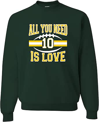 Squatch King Threads All You Need Is Love Mens Sweatshirt Crewneck