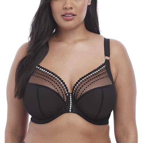 Elomi Women's Matilda Unlined Plunge Underwire Bra with J-Hook