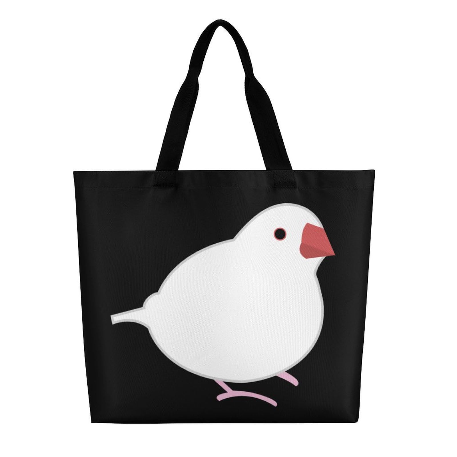 Amazon.co.jp: トートバッグ 1匹のシロブンチョウ 白文鳥 アニメ 