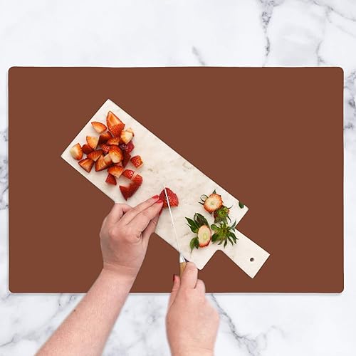 Miniatura 3 de Alfombrilla resistente al calor de 27.6 in x 19.7 in para freidora de aire, alfombrillas de silicona gruesa para encimera de cocina, protector de