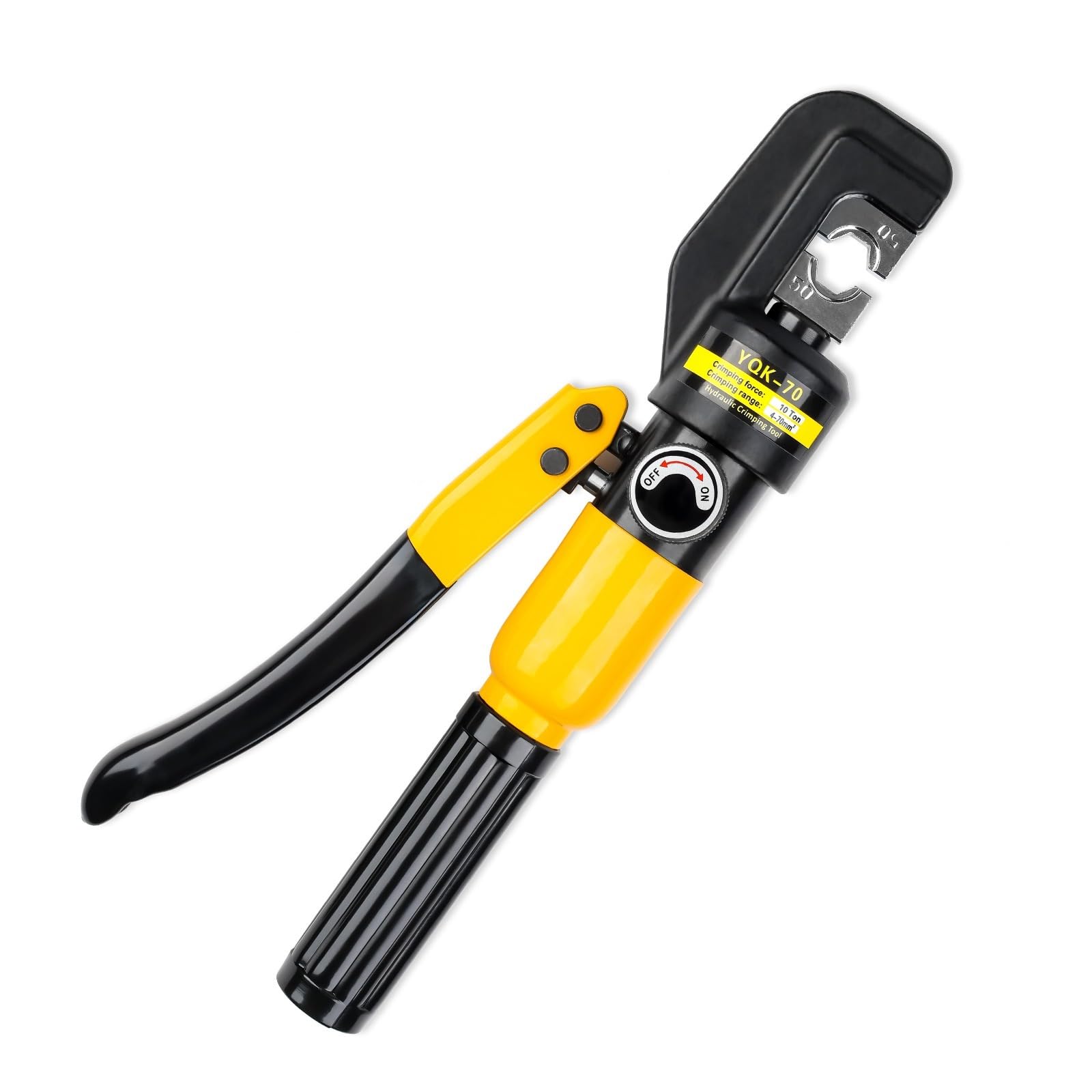 Bnvewr Yqk-70 Hydraulic Crimping Tool, 4-70Mm² Hydraulic Crimping Tool 10T Pressure Pliers For Diy Cable Terminal Wiring, Cordless For Home