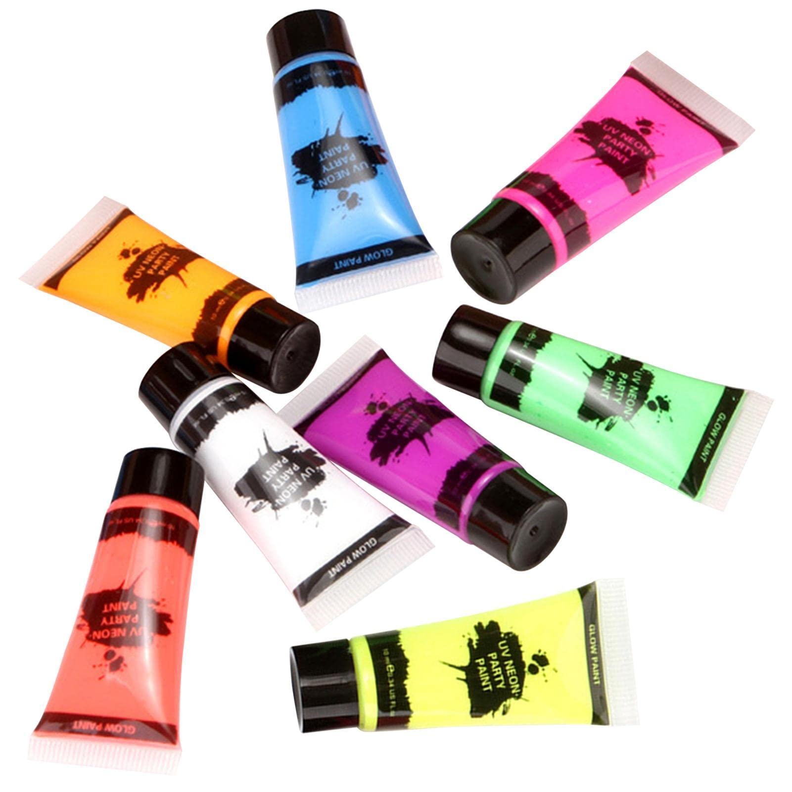 韓国ボディペインティング（ヘナ）キット Amazon.co.jp: 大人用ボディペイント - 暗闇で光るネオン ボディ