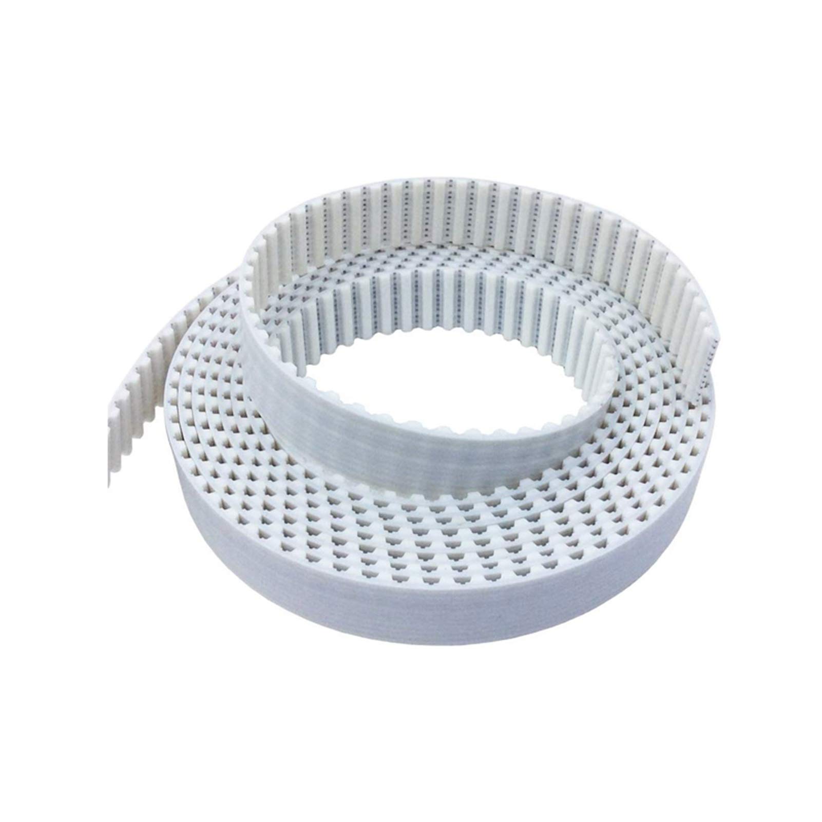 Temhyu White Shuxiang-Timing Belt 2/3/5Meters, T5 Pu Open Belt T5 Timing Belt T5 16Mm, Polyurethane With Steel Core Belt Width 16Mm For 3D Printer Premium Synchronous Belt (Length : 3Meter)