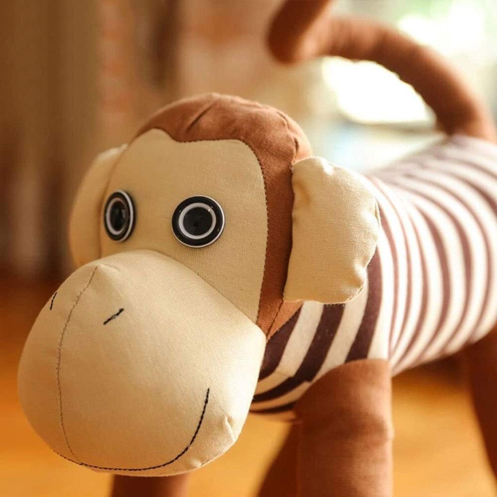 Niedliche Dekorative Tier Gestreifte Niedliche Affe Stehlampe Kreative Cartoon Augenschutz Schlafzimmer Wohnzimmer Kinderzimmer Geschenklampe（Cartoon-Taste/Dimmen） AA+(Remote Control Model)