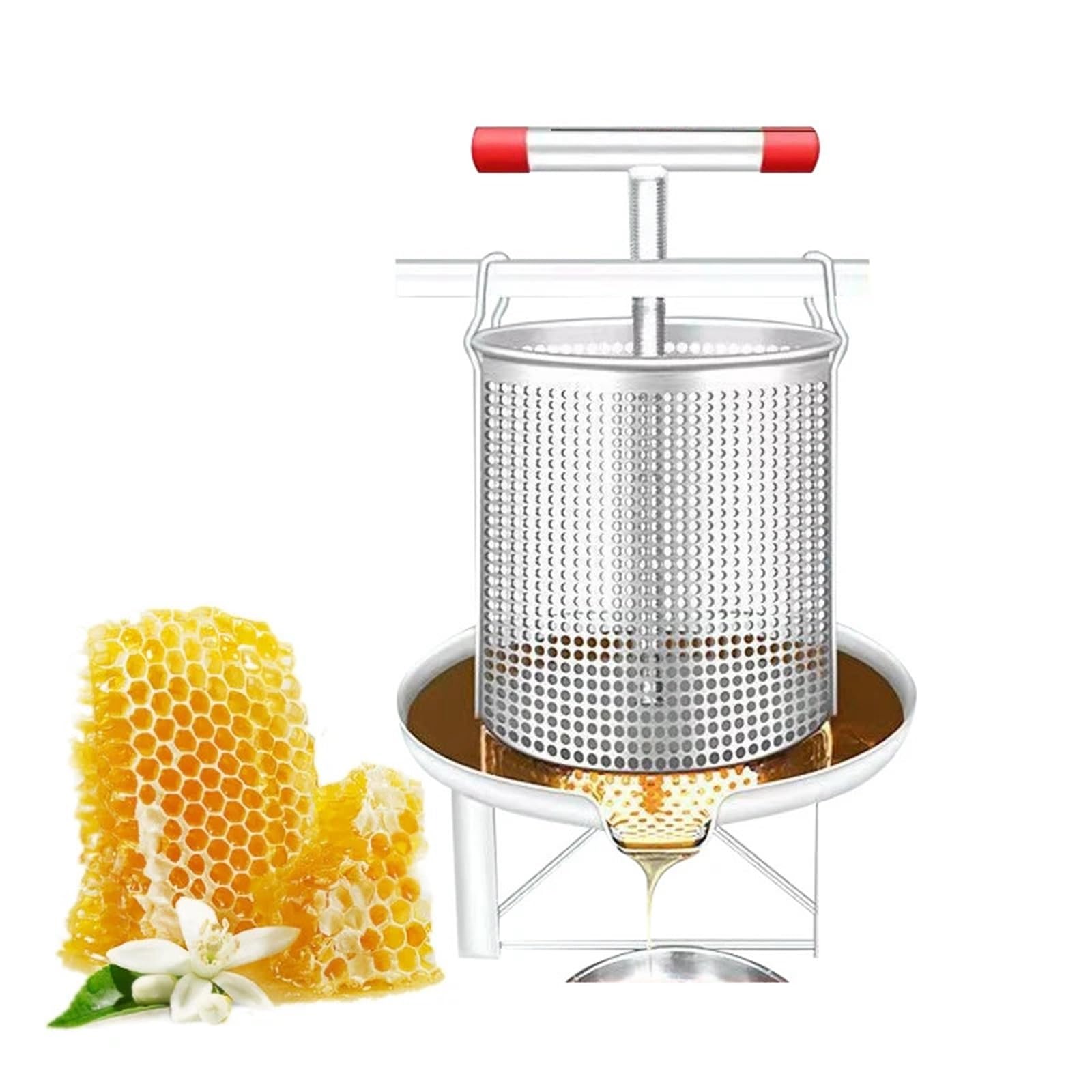Equipo de apicultura pequeño, máquina procesadora de cera de abejas, extractor manual de miel