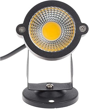 مصباح إضاءة المناظر الطبيعية COB LED بقوة 3 وات مثبت على قاعدة لتزيين حديقة الفناء المنزلي DC 12V باللون الأبيض الدافئ