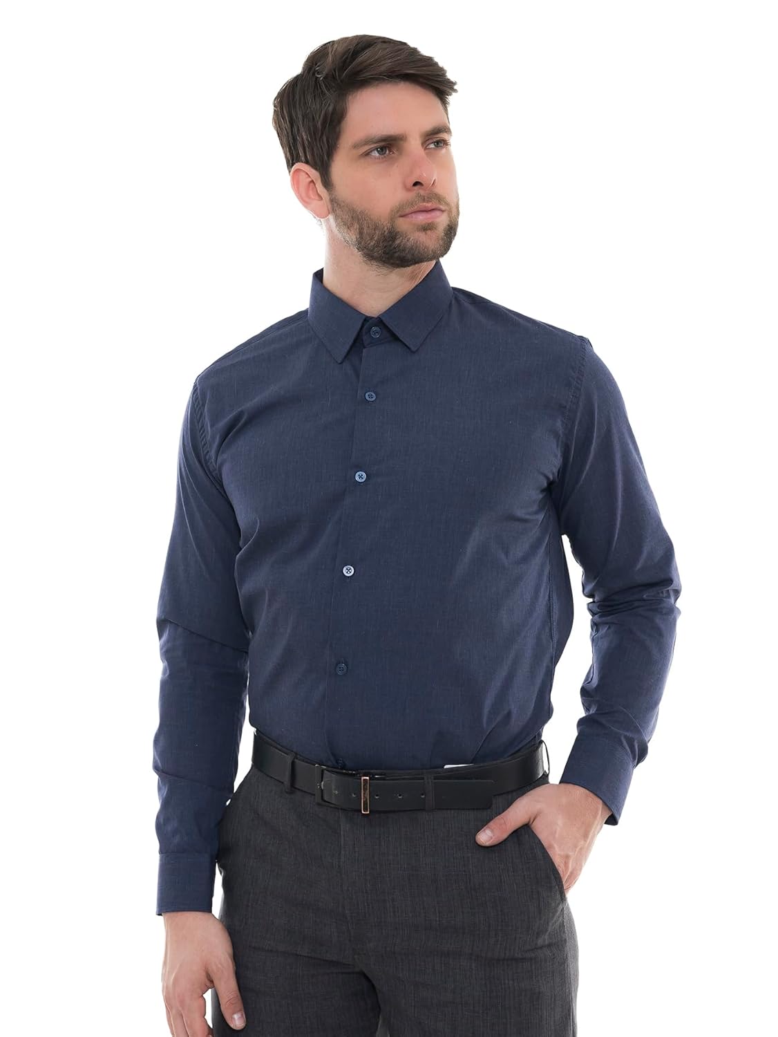 Camisa Social Masculina Premium Tipo Linho Executiva Trabalho