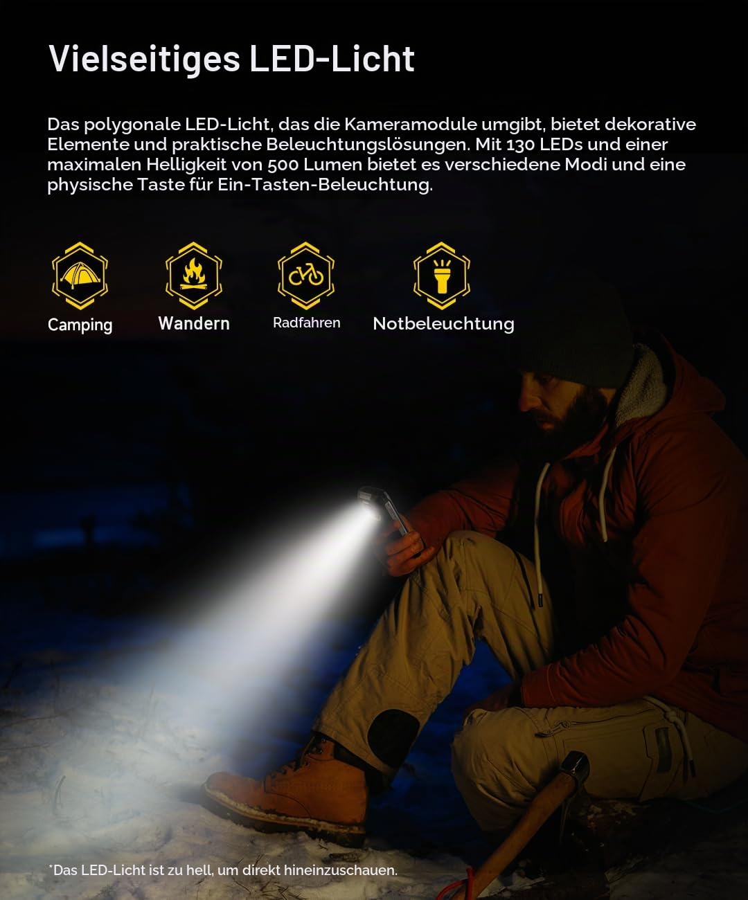Ulefone Armor Mini 20T Pro 5G Thermografie (Lepton 3.5) Outdoor Smartphone Handflächengröße,16GB+256GB, 6200mAh Batterie Drahtloses Laden, 50MP Kamera, 4,7" HD+, IP68 Wärmebildkamera Android 14, NFC