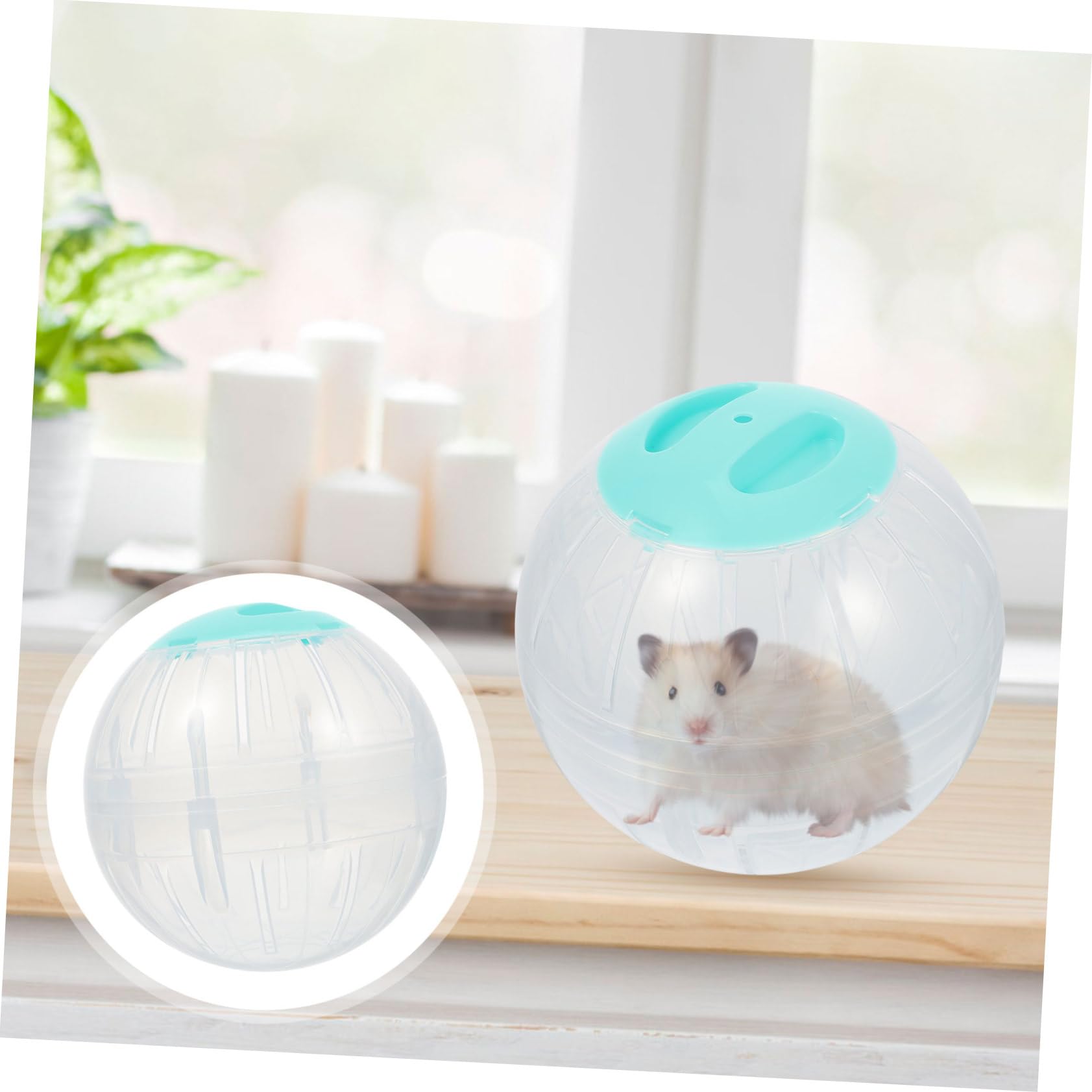 Yardwe 4stücke Hamster Laufbälle Transparente Sportkugeln Für Kleine Tiere Für Hamster Und Zwerghamster Fördert Und Hält Tiere