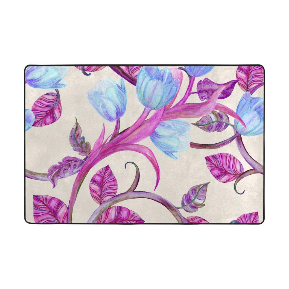 Grand tapis de salon en velours corail épais et finitions premium