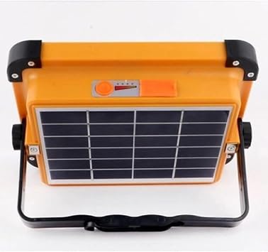 Ct-4698 Güneş Enerjili Solar 200W Watt Led Projektör Taşınabilir Sarı Beyaz Ve Çakar Işık Lamba
