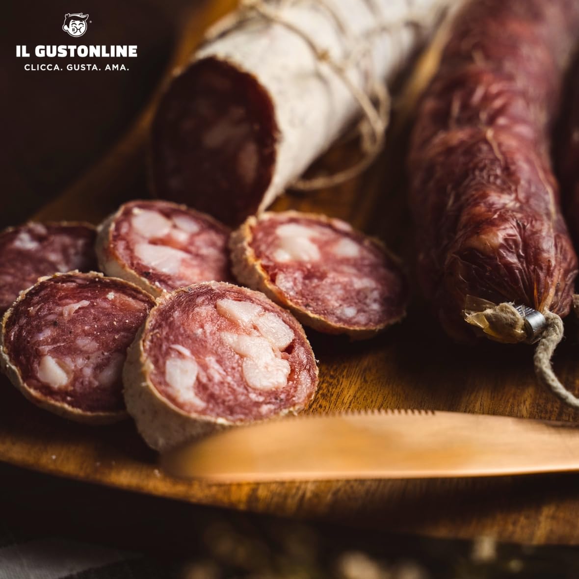 Salame Corallina 500 g - Prodotto Artigianale lavorato a mano - Senza Glutine | ilGustonline (1)
