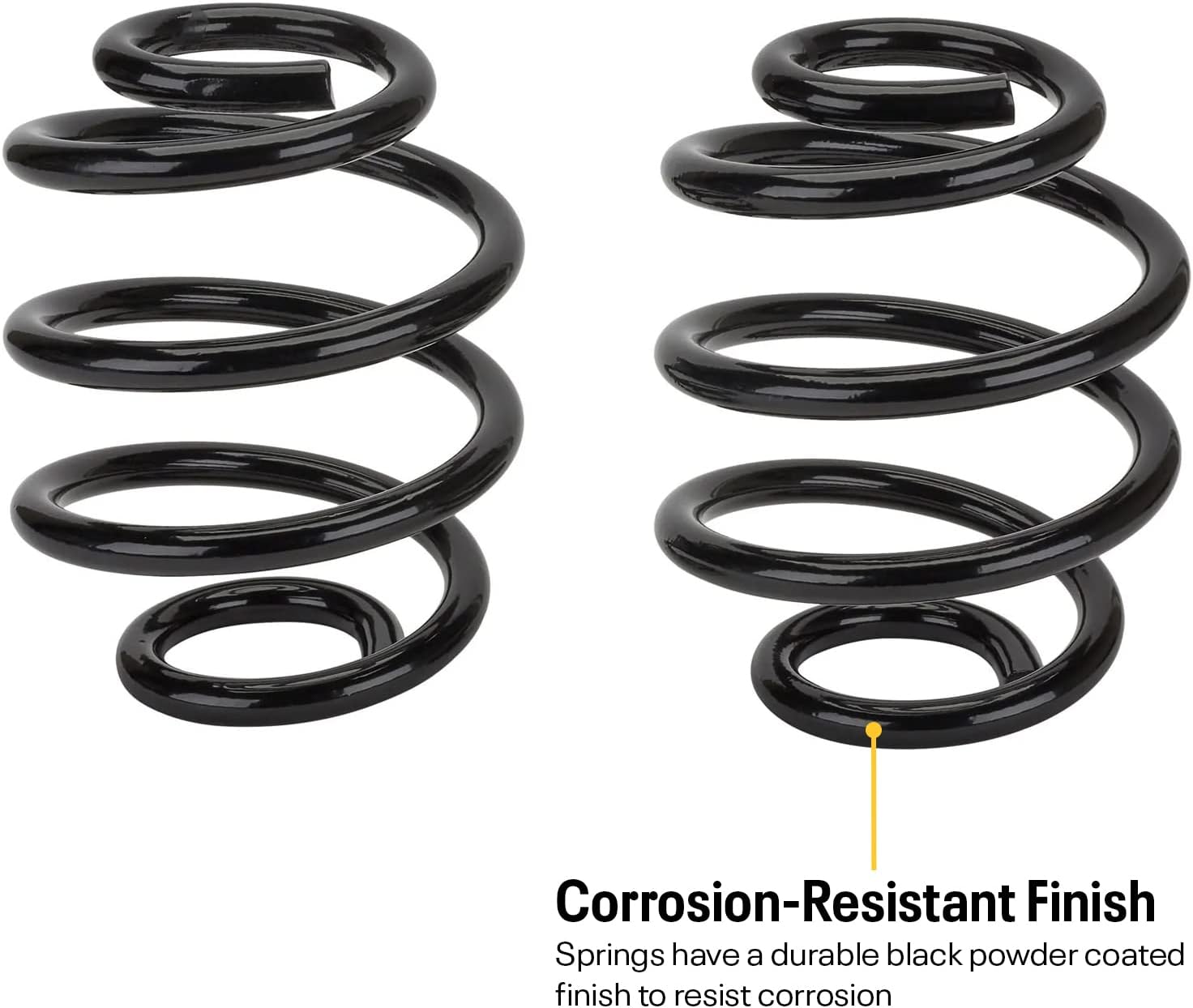 1963-1972 C10 3 Inch Front and 5 Inch Rear Drop Lowering Kit with Shocks - Improve Stance and Ride Quality, Fits 6 Cylinder and V8 Trucks, Black Powder Coated Springs