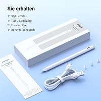 UGREEN Stylus Pen iPad 2018-2024 USB-C Gyors Töltés Tenyérelutasítás Dönthető 6