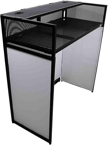 Miniatura 5 de XF-VISTA BL MK2 VISTA VISTA - Estación de mesa para cabina de DJ con kit de escritura blanco/negro y bolsa de viaje acolchada | Hardware negro