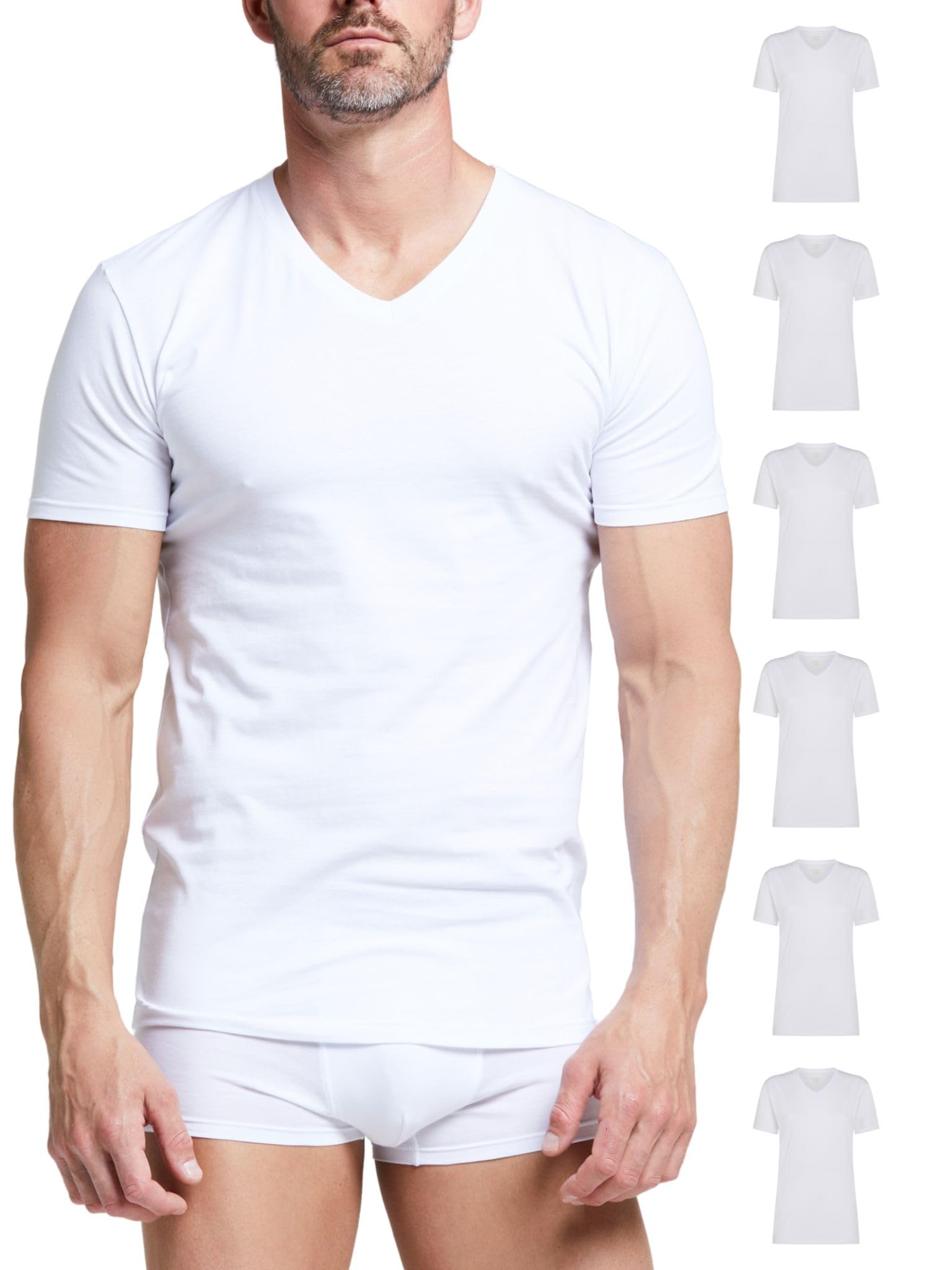 POMPEA Koszulka męska 89540724wr0024XL, biała, XL, biały, XL