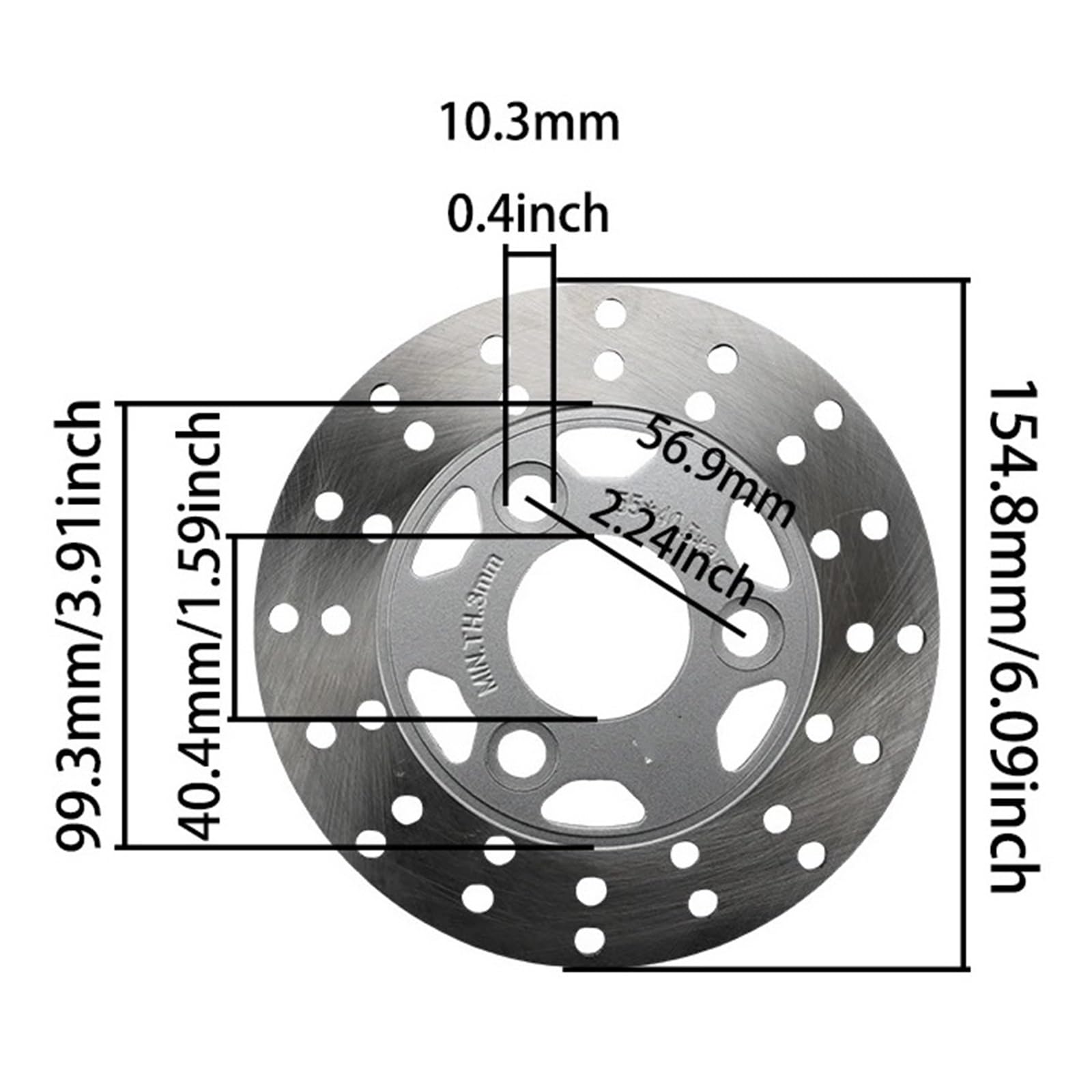 Disco freno flottante Pinza Idraulica Per Cilindro Freno A Disco Anteriore Da 150 Mm Per Moto Per Dirt Per Monkey Z50 Z50A
