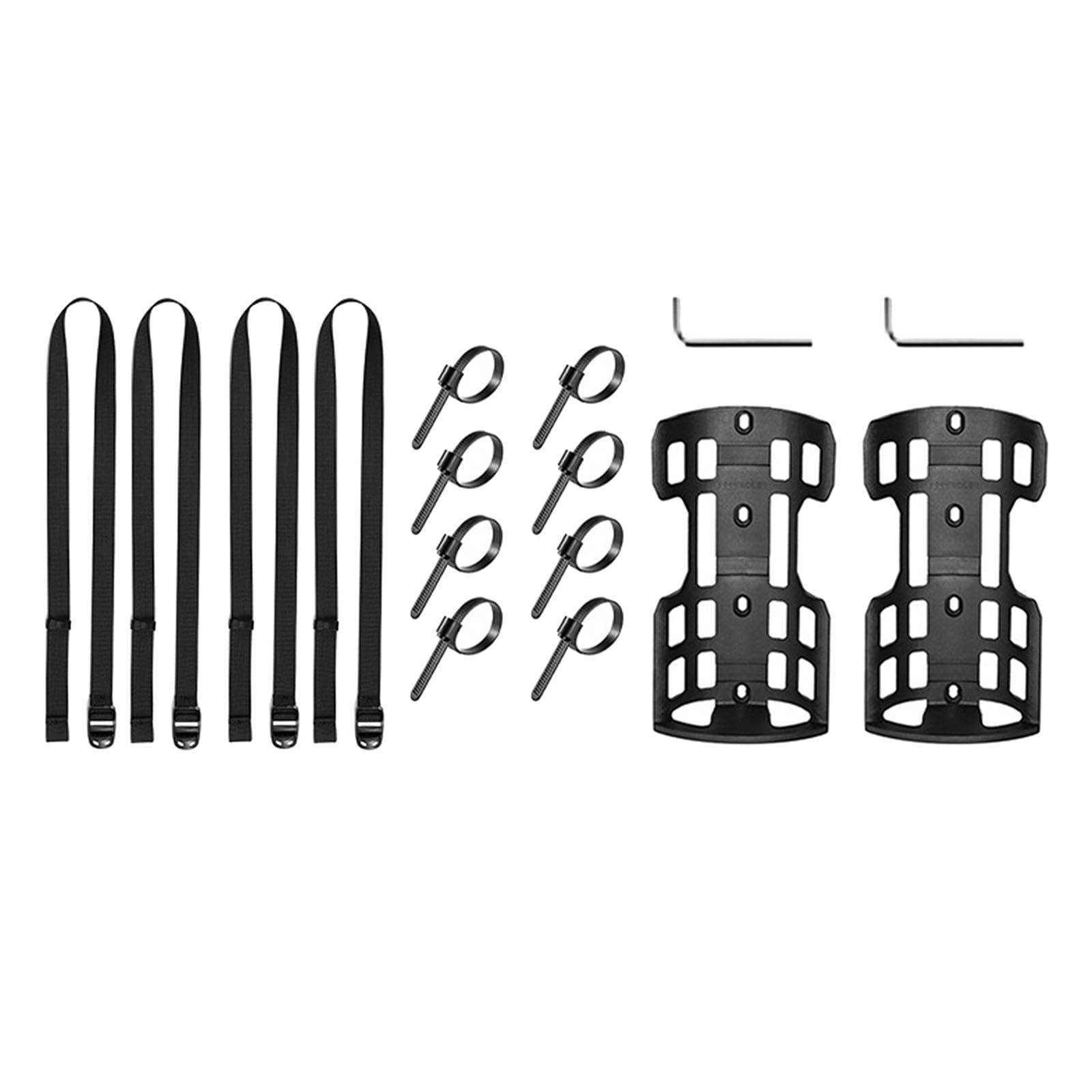 DYNWAVE Bike Cargo Cage Water Bottle Holder, Multipurpose Bike Front Fork Cage, Bike Front Carrier Rack for Road Bike Cycling Touring, 2 Set