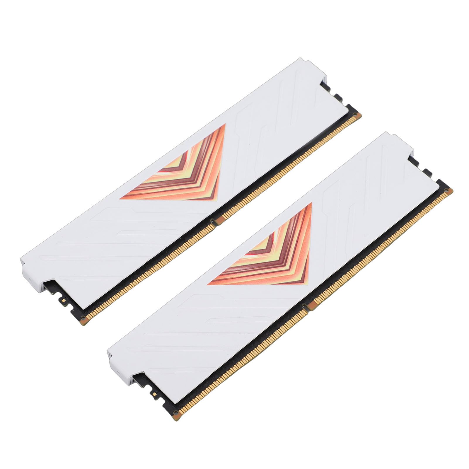 AMONIDA Moduł Szybkiej Pamięci DDR4 RAM 8 GB 3600 MHz do Komputerów Stacjonarnych 2-pak Aluminiowe Rozpraszanie Ciepła (WHITE)