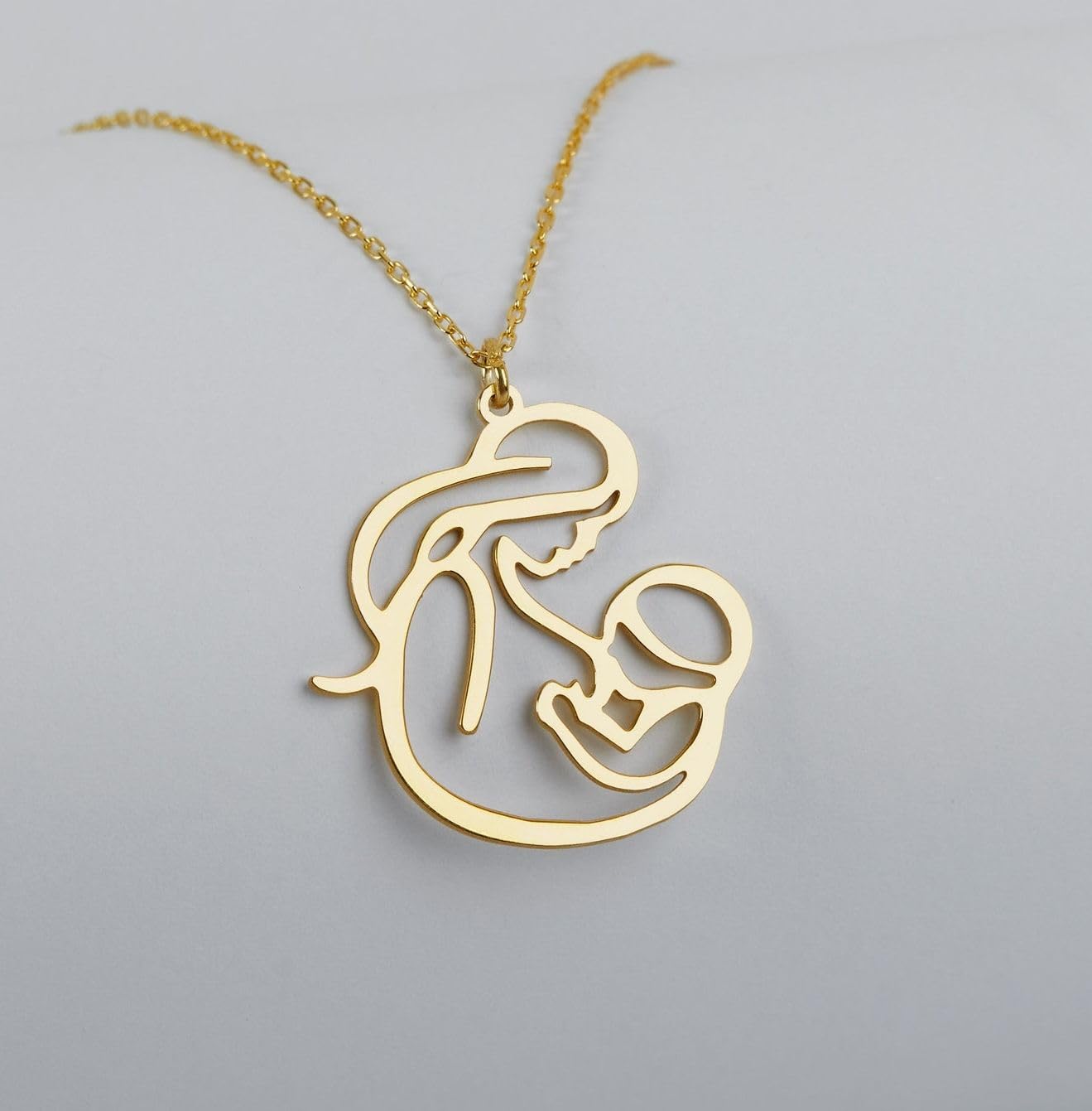 Générique Collier personnalisable en argent sterling, moderne raffiné