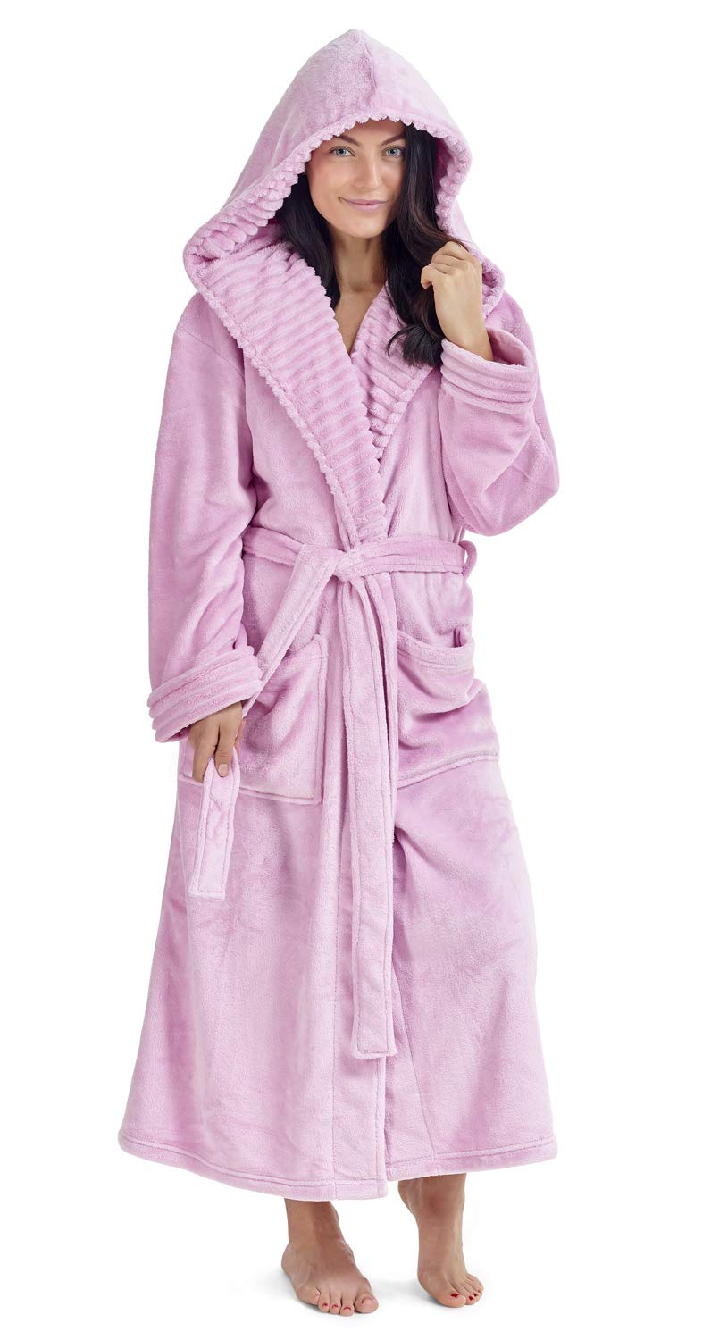 soft hooded dressing gown