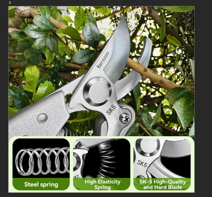 Tijeras de podar verdes para jardín 1 unidad miniatura 4